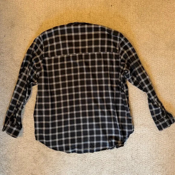 Abercrombie & Fitch Relaxed Flannel Shirt - Picture 2 of 4